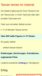 Mobile Screenshot of in-tanz.de